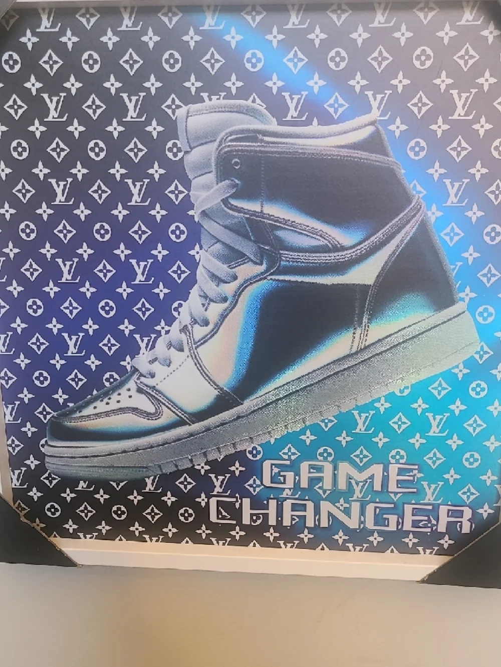 Louis Vuitton Framed Wall Art LV Canvas Painting Picture Jordan Sneaker